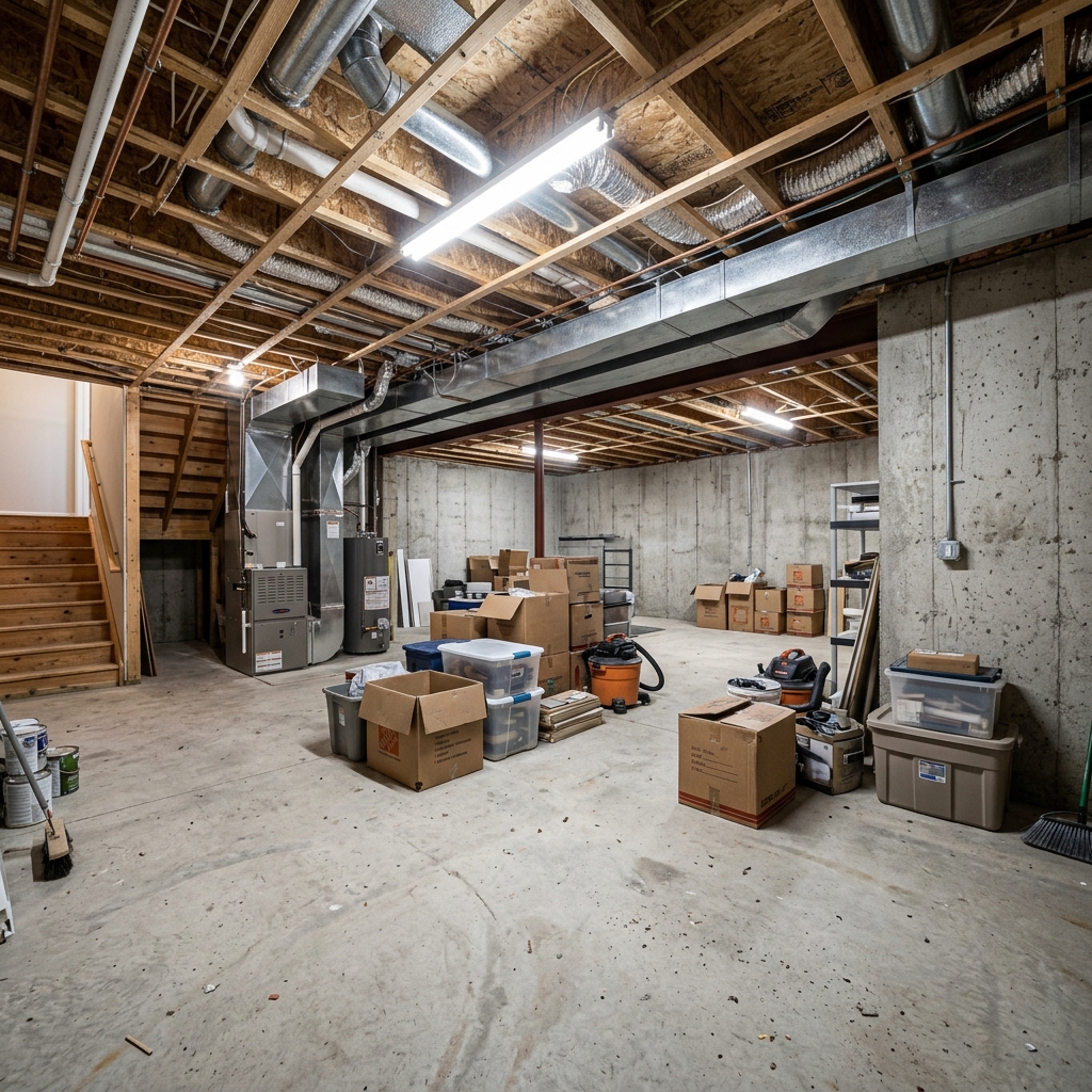 Before Basement Finishing