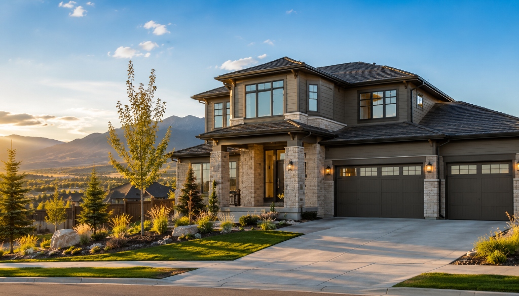 Luxury home for sale in Broomfield Colorado with mountain views